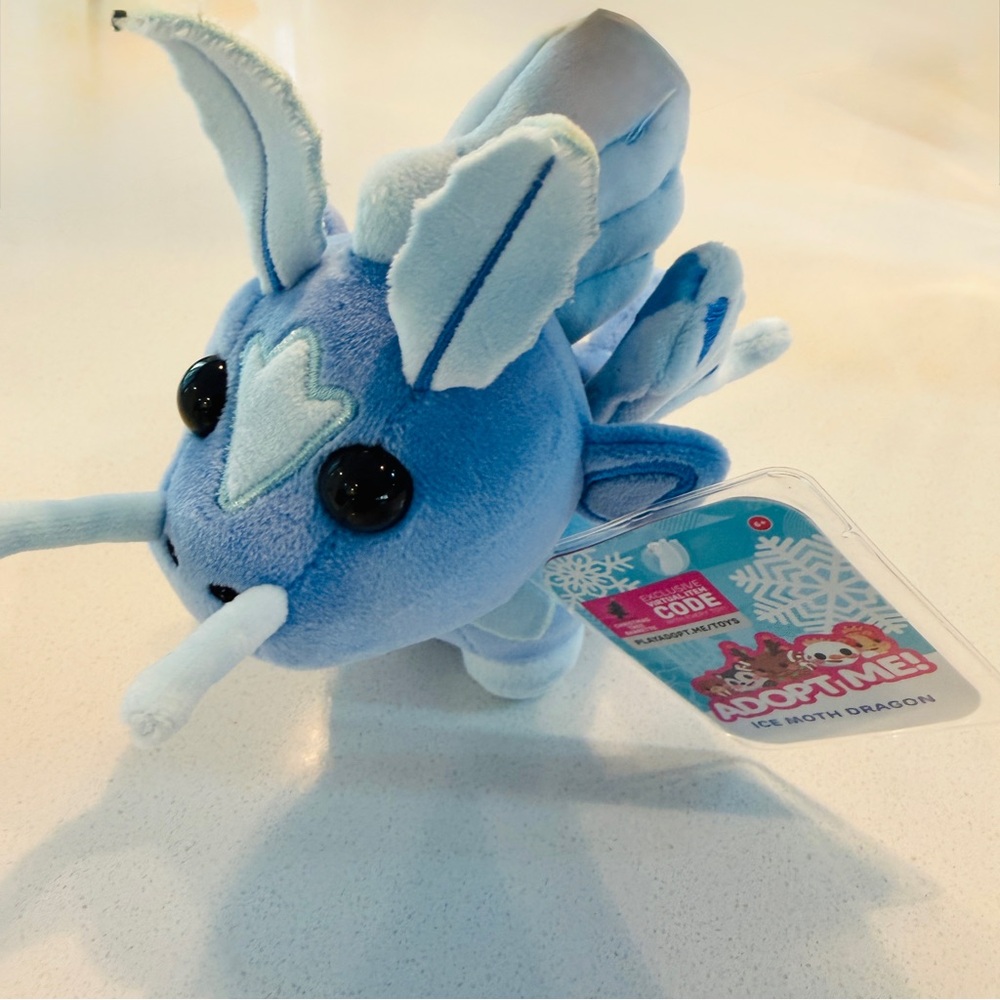 NWT Roblox Adopt Mr Ice Moth Dragan with virtual code